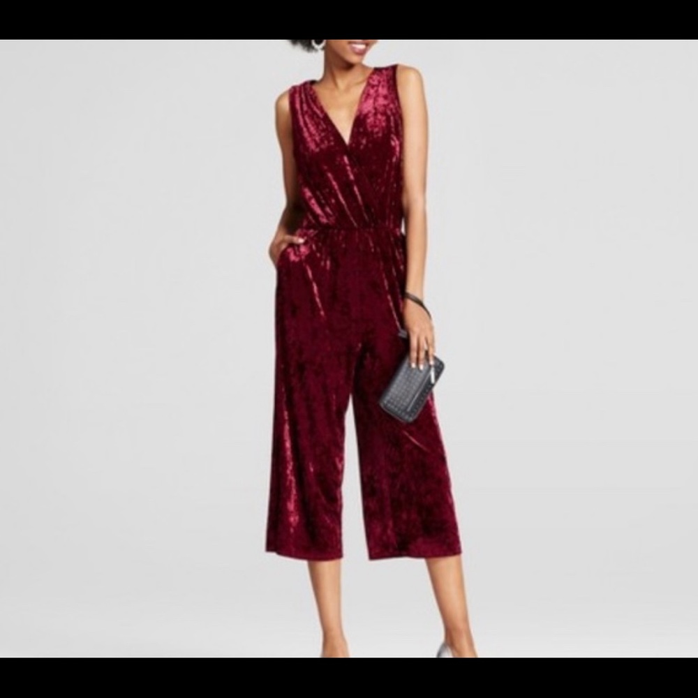Xhilaration Velvet Jumpsuit!